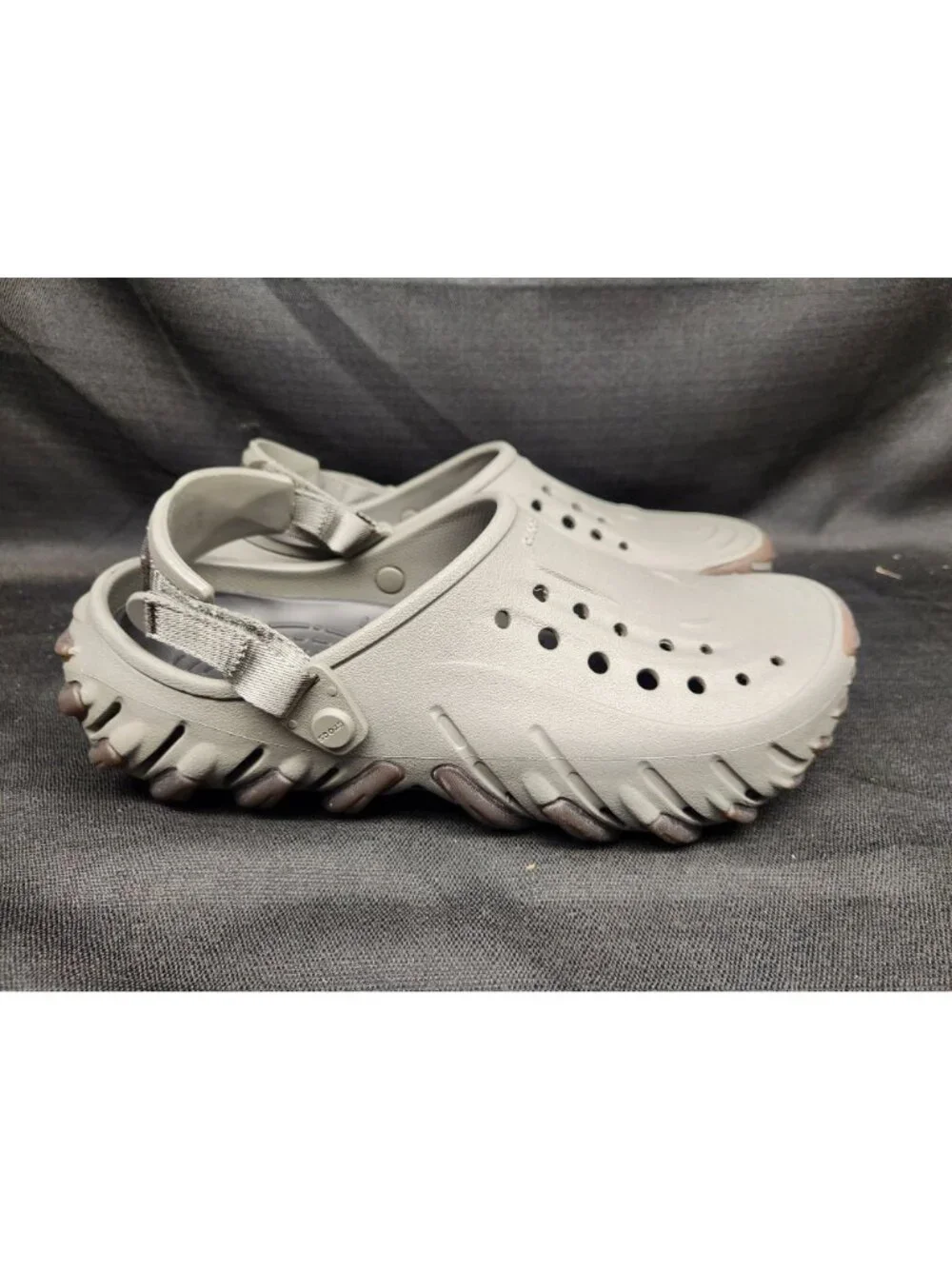 Crocs Men's Echo Gum RO Clog Slip-On 211675-1WS Grey Size 10 NEW WITH TAGS!